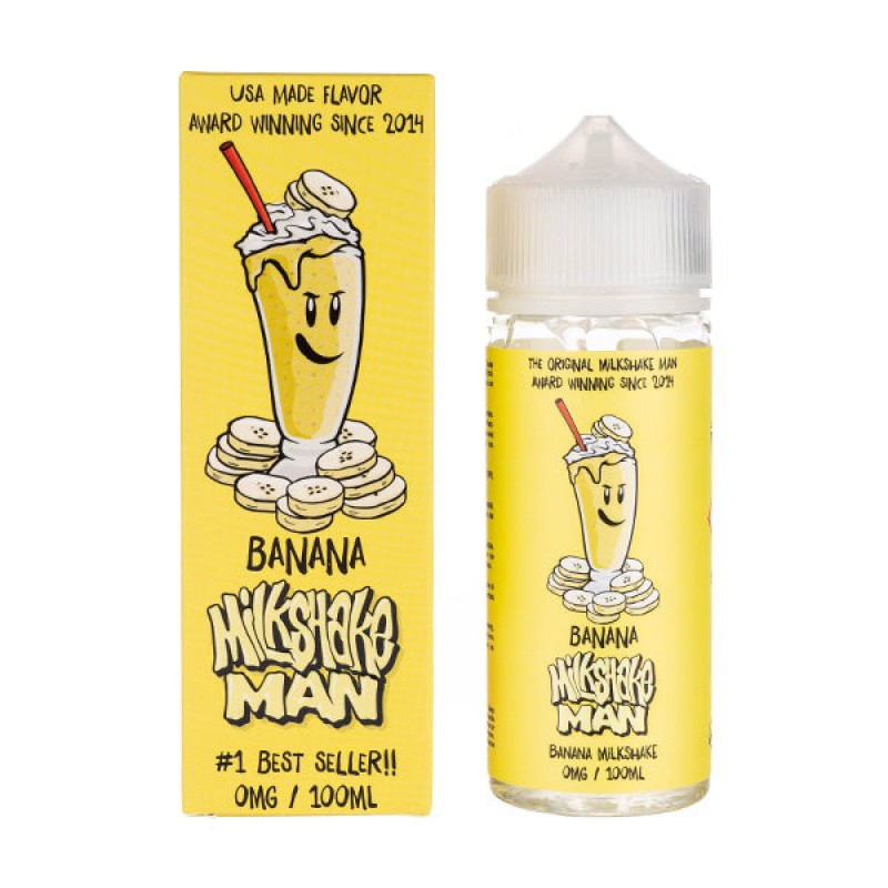 Banana 100ml Shortfill E-Liquid by Milkshake Man