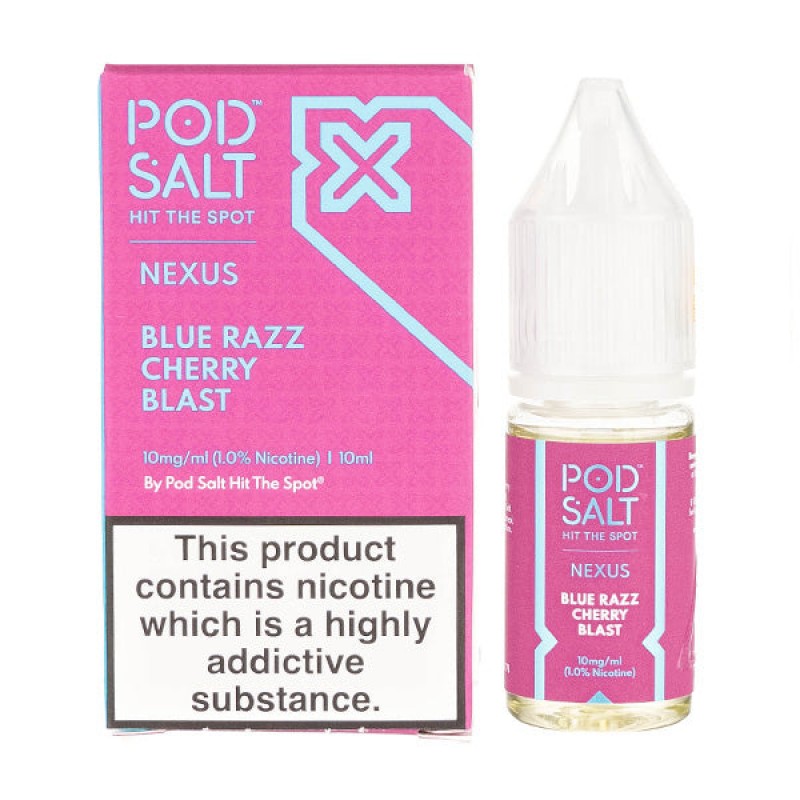 Blue Razz Cherry Nic Salt E-Liquid by Pod Salt Nex...
