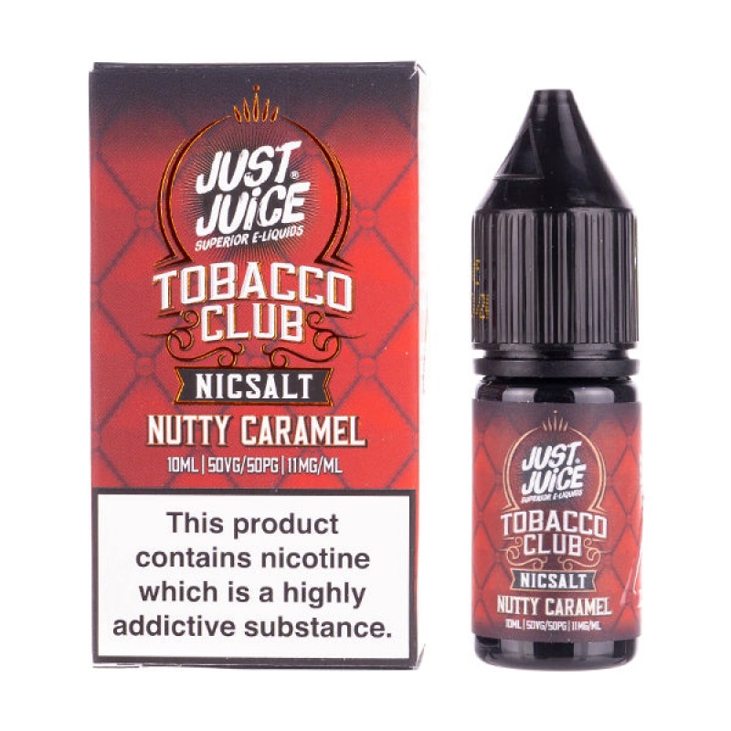 Nutty Caramel Tobacco Nic Salt E-Liquid by Just Juice