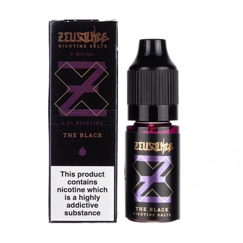 The Black Nic Salt E-Liquid by Zeus Juice