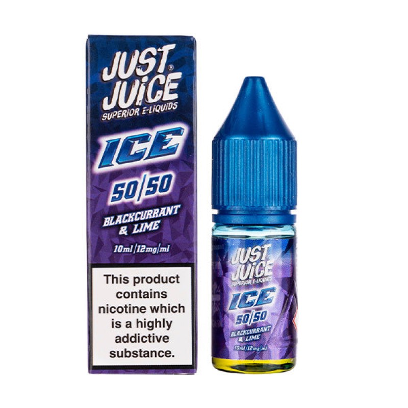 Blackcurrant & Lime Ice 50/50 E-Liquid by Just...