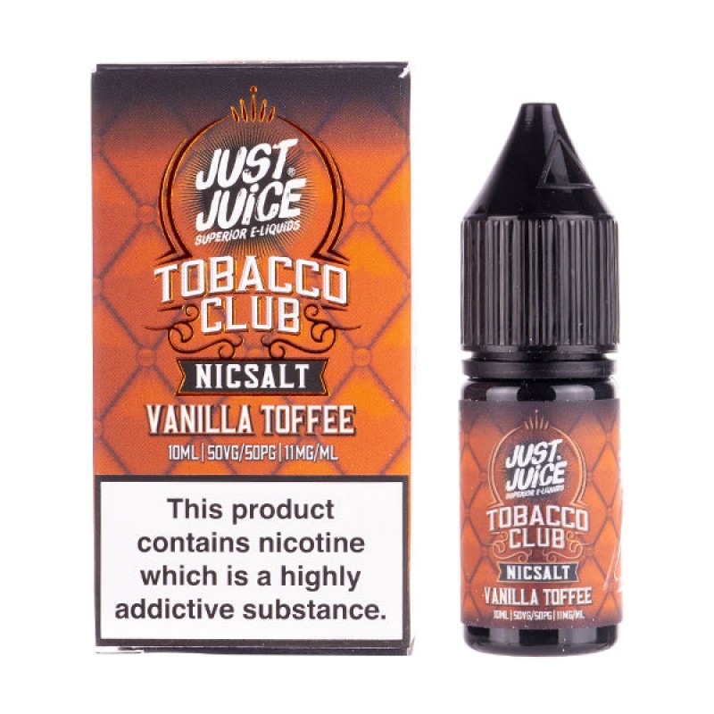 Vanilla Toffee Tobacco Nic Salt E-Liquid by Just J...