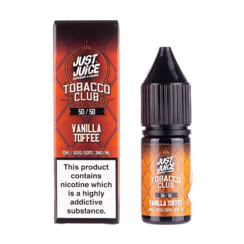 Vanilla Toffee Tobacco 50/50 E-Liquid by Just Juic...