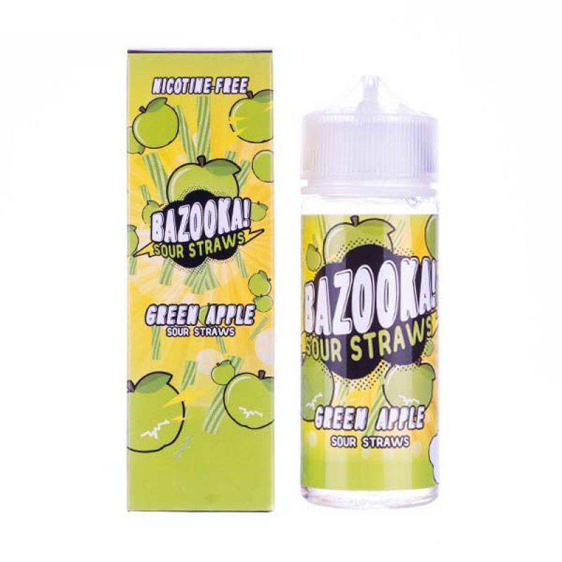 Green Apple Sours 100ml Shortfill E-Liquid by Bazo...
