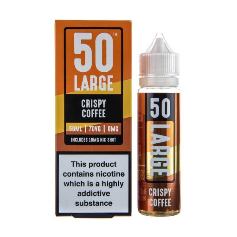 Crispy Coffee 50ml Shortfill E-Liquid by 50 Large