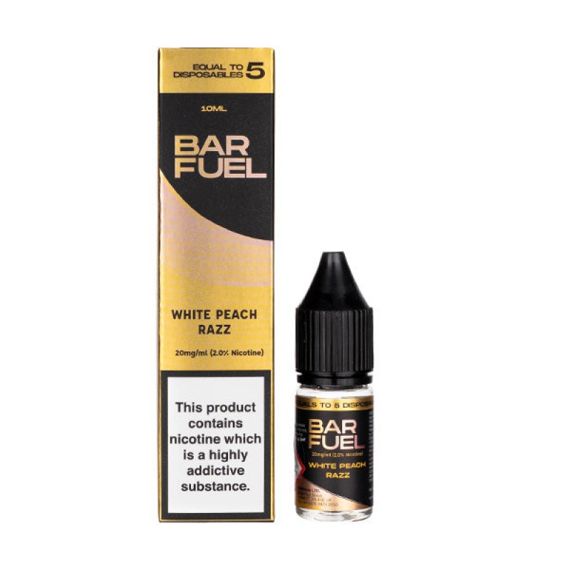 White Peach Razz Nic Salt E-Liquid by Bar Fuel